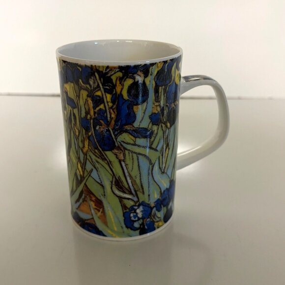 Van Gogh Irises Fine Bone China Mug Dunoon Made in England - Picture 1 of 5